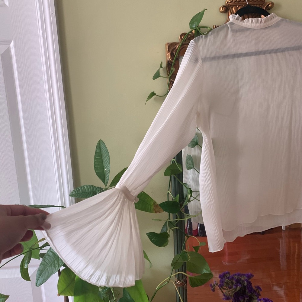 H&M trumpet sleeves blouse